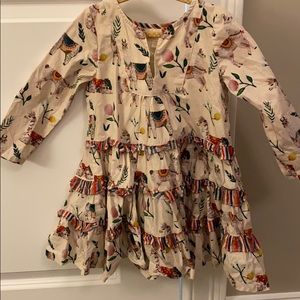Pink chicken lama dress